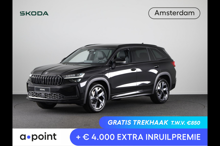Škoda Kodiaq Sportline Business PHEV 1.5 TSI 204pk | Canton Sound | Panoramadak | Trekhaak | Light & View | Elek. stoelen | Adaptive Cruise | Blind Spot |