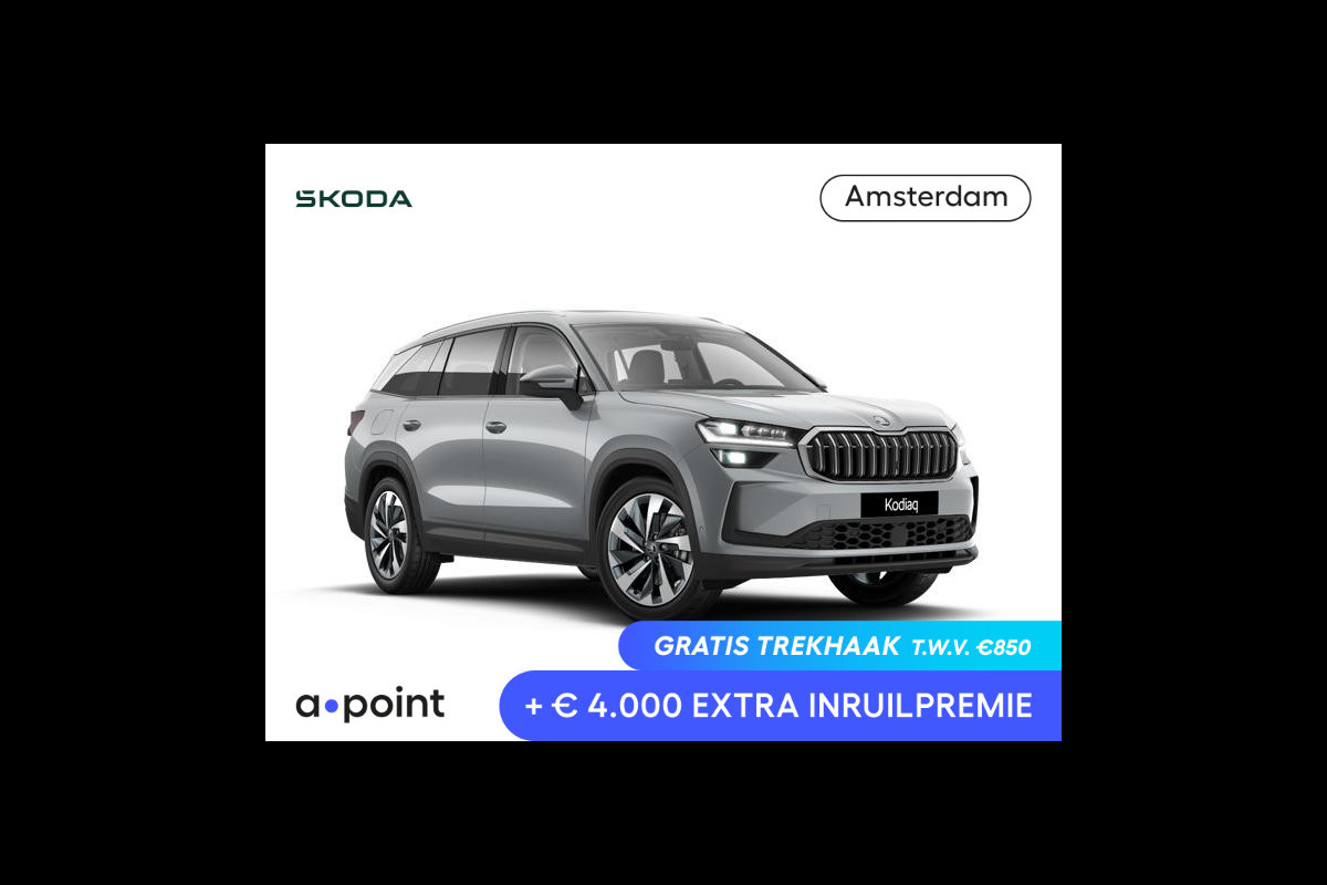 Škoda Kodiaq 1.5 TSI PHEV Business Edition Plus | Panoramadak | Leder | Trekhaak | 360 camera | Light & View | Adaptief onderstel | Canton Sound |