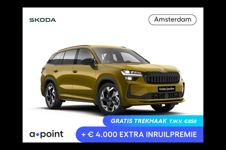 Škoda Kodiaq 1.5 TSI PHEV Sportline Business | Panoramadak | Trekhaak | Light & View | Adaptief onderstel | Canton Sound |