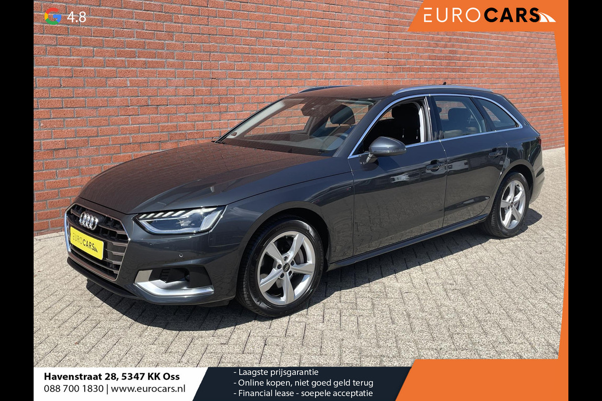 Audi A4 Avant 40 TFSI 204pk Pro Line Leder Sportstoelen Electrisch bedienbare achterklep Led Dab Navigatie Apple Carplay / Android Auto