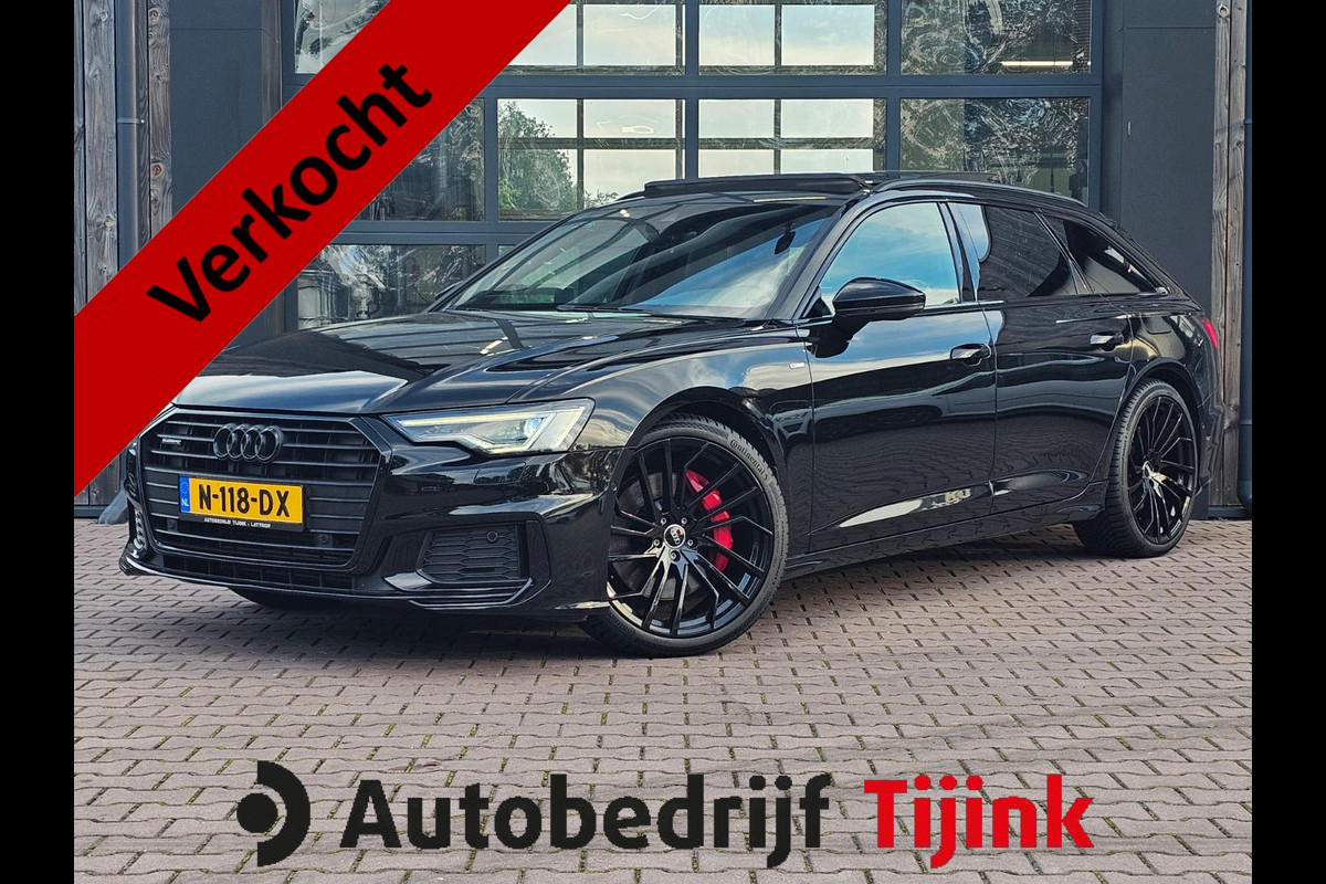 Audi A6 Avant 55 TFSI e quattro Competition | Matrix LED | Pano | Elek. trekhaak | Leder | Black pack | Magnetic ride | Stoelverwarming | Elek. achterklep | LMV 21" |
