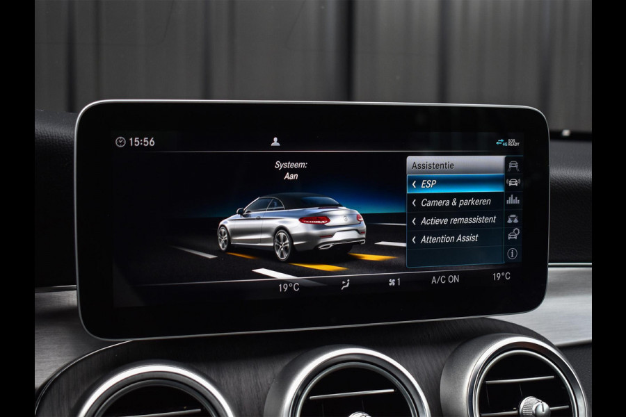 Mercedes-Benz C-Klasse Cabrio 200 Advantage Pack | AMG Line | Camera | Distronic | Stoel- Nekverwarming | Leder |