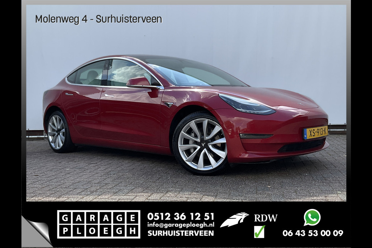 Tesla Model 3 351pk Long Range AWD 75 kWh Incl.BTW Panorama Design