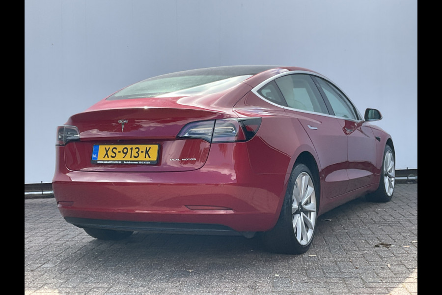 Tesla Model 3 351pk Long Range AWD 75 kWh Incl.BTW Panorama Design