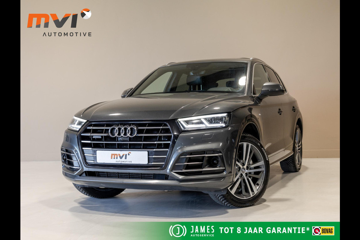 Audi Q5 55 TFSI e quattro Competition SoH 100% 367pk / Panorama dak / Adaptieve cruise control / Stoelverwarming / Dodehoekdetectie / Achtertuitrijcamera / Apple carplay /