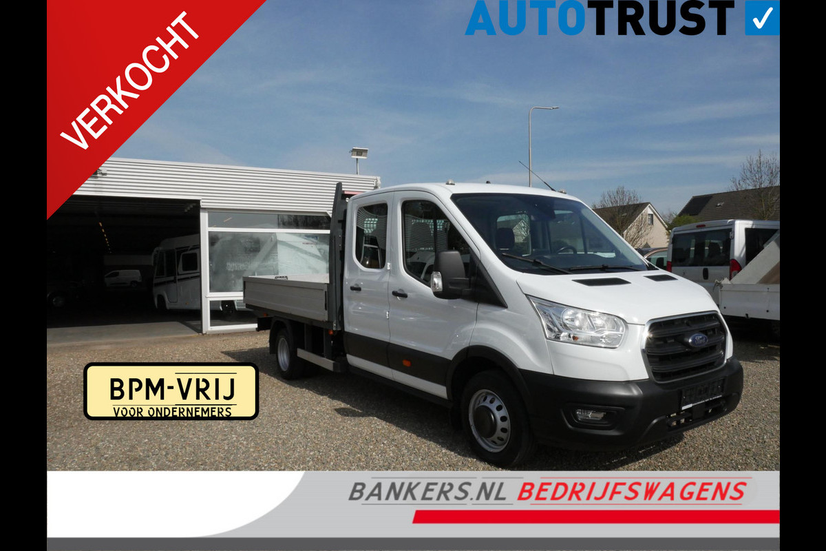 Ford Transit 2.0 TDCI 170PK Dubbel cabine open laadbak 3500haak