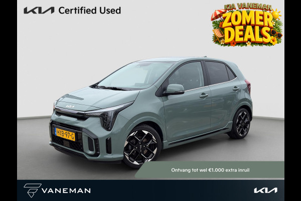 Kia Picanto 1.0 DPI GT-Line Open Dak | LED | Leder | PDC | Navi | Clima | Stoel & Stuurverwarming |