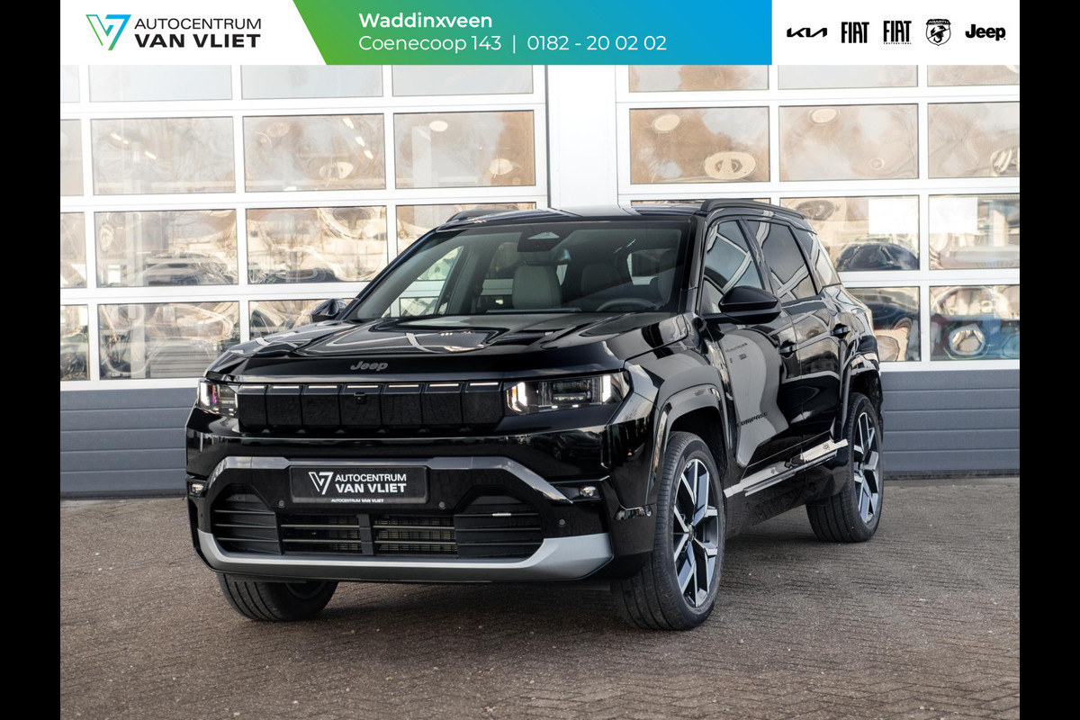 Jeep Compass First Edition 74 kWh | Adapt. Cruise | Camera | Carplay | 20" | Elektr. A-Klep | Navi | Winter Pack | Schuif/Kanteldak | Premium Pack | Conv. Pack | Warmtepomp