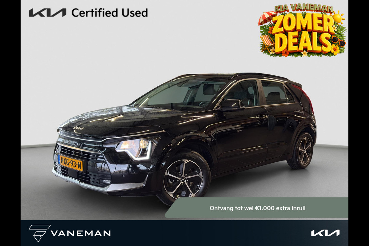 Kia Niro 1.6 GDi Hybrid DynamicLine | Automaat | Camera | Cruise | Sensoren | Apple Carplay & Android Auto | Navi | H-Leder |