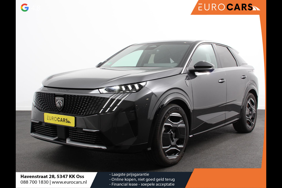 Peugeot E-3008 210 GT-Line Automaat Climate control Adaptieve cruise control 360 camera Keyless Apple Carplay/ Android auto Led Verwarmde voorstoelen Stuurverwarming Parkeersensoren Navigatie Afneembare Trekhaak