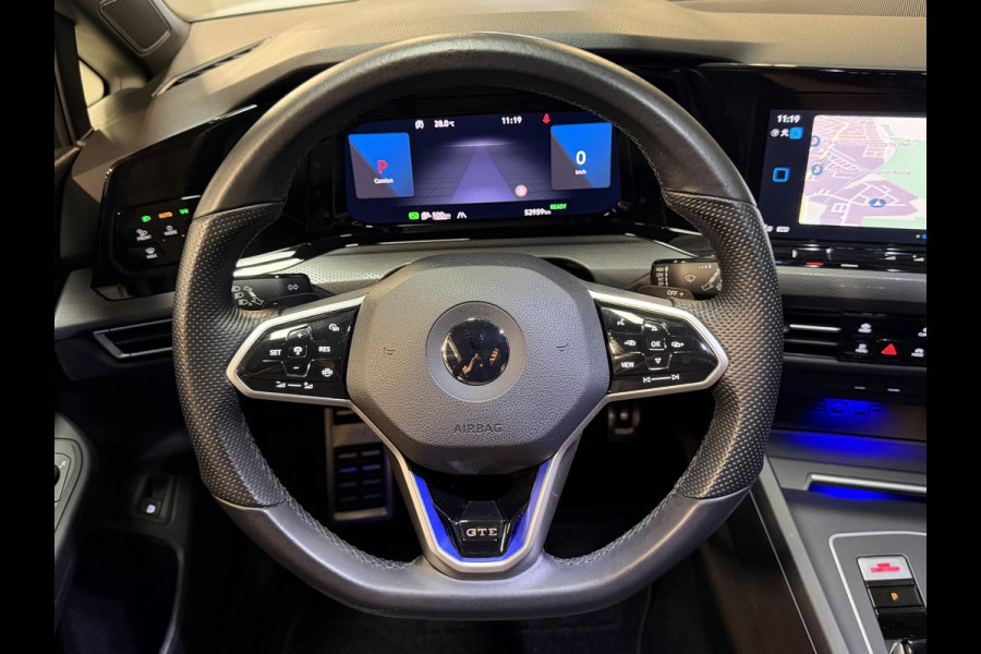 Volkswagen Golf 1.4 eHybrid GTE 19"/Adaptieve cruise/Lane + Travel assist/Front assist/Virtual Cockpit/Apple Carplay & Android auto/PDC v+a