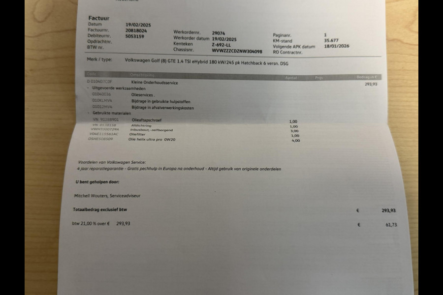 Volkswagen Golf 1.4 eHybrid GTE 19"/Adaptieve cruise/Lane + Travel assist/Front assist/Virtual Cockpit/Apple Carplay & Android auto/PDC v+a