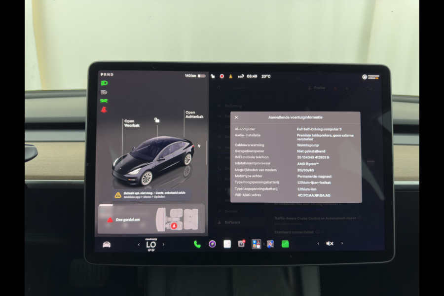 Tesla Model 3 Standard RWD Plus 60 kWh [3-Fase-11kW] {SoH-90%} (INCL-BTW) Aut. *PANO | AUTOPILOT | LEATHER | KEYLESS | FULL-LED | MEMORY-PACK | TOPVIEW | DAB | CARPLAY | DIGI-COCKPIT | LANE-ASSIST | HEATED- COMFORTSEATS | 19"ALU*