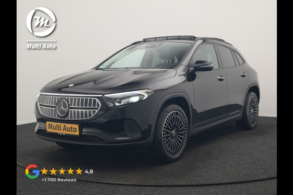 Mercedes-Benz EQA 350 4MATIC Luxury Line 69,7 kWh 292pk Dealer O.H. | Panodak | Adaptive Cruise | Camera | Lederen Sportstoelen Ventilatie & Verwarmd | Sfeerverlichting | Keyless | Blis | Navigatie | DAB | 20"L.M |