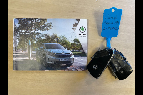 Škoda ENYAQ iV 80|89% SOH|GROTE ACCU|ACC|PANORAMADAK|HEAD-UP|STUURVERW.|CARPLAY/ANDROID|CAMERA|NAVI|NL-AUTO|NAP|1e EIG.|INCL.BTW|