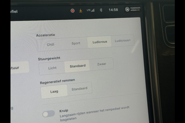 Tesla Model S 100D Performance | 700PK | Schuifdak | 21'' inch | Stoel/Stuurverwarming