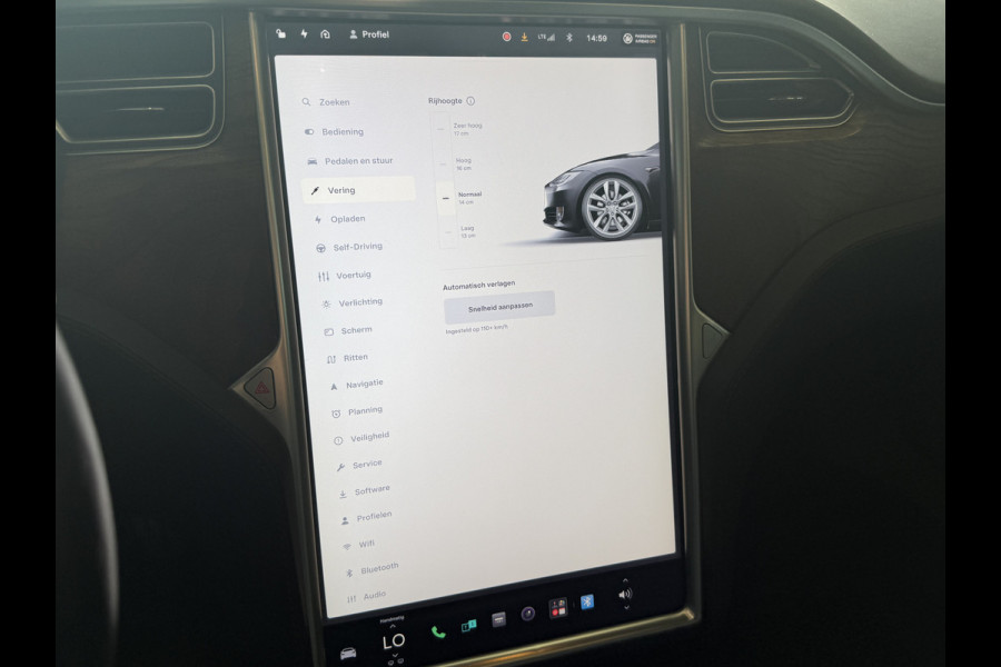 Tesla Model S 100D Performance | 700PK | Schuifdak | 21'' inch | Stoel/Stuurverwarming