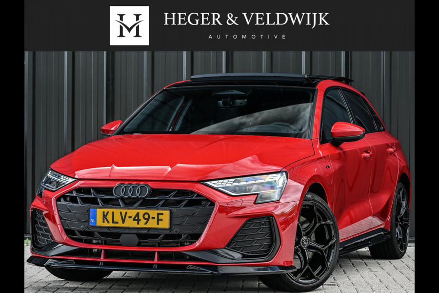 Audi A3 Sportback 45 TFSI e S edition Competition | Panoramadak | 5 jr garantie | Ambiance interieur | Active Cruise | Sonos Sound | S-Seats + Memory | Head-Up | Camera | Stoelverwarming | Keyless