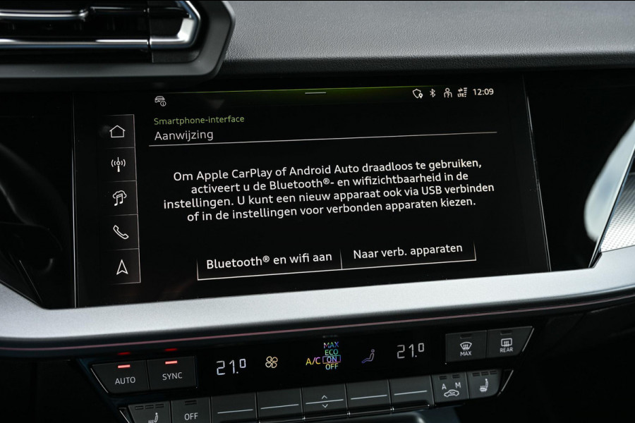 Audi A3 Sportback 45 TFSI e S edition Competition | Panoramadak | 5 jr garantie | Ambiance interieur | Active Cruise | Sonos Sound | S-Seats + Memory | Head-Up | Camera | Stoelverwarming | Keyless