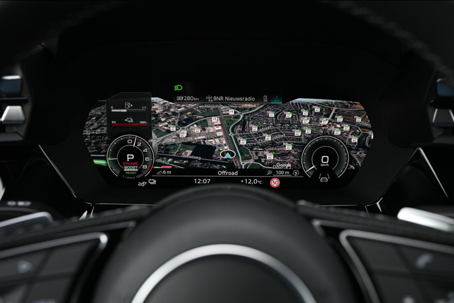 Audi A3 Sportback 45 TFSI e S edition Competition | Panoramadak | 5 jr garantie | Ambiance interieur | Active Cruise | Sonos Sound | S-Seats + Memory | Head-Up | Camera | Stoelverwarming | Keyless
