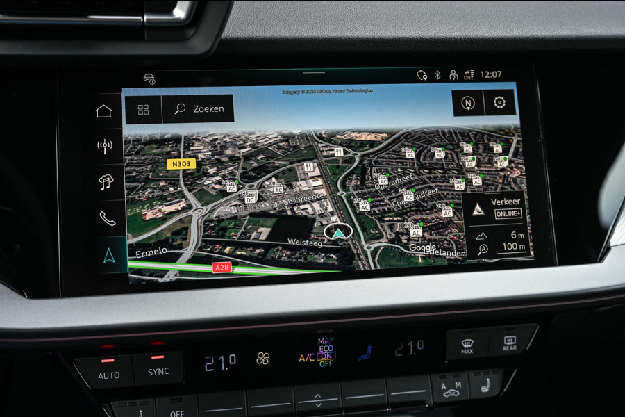 Audi A3 Sportback 45 TFSI e S edition Competition | Panoramadak | 5 jr garantie | Ambiance interieur | Active Cruise | Sonos Sound | S-Seats + Memory | Head-Up | Camera | Stoelverwarming | Keyless