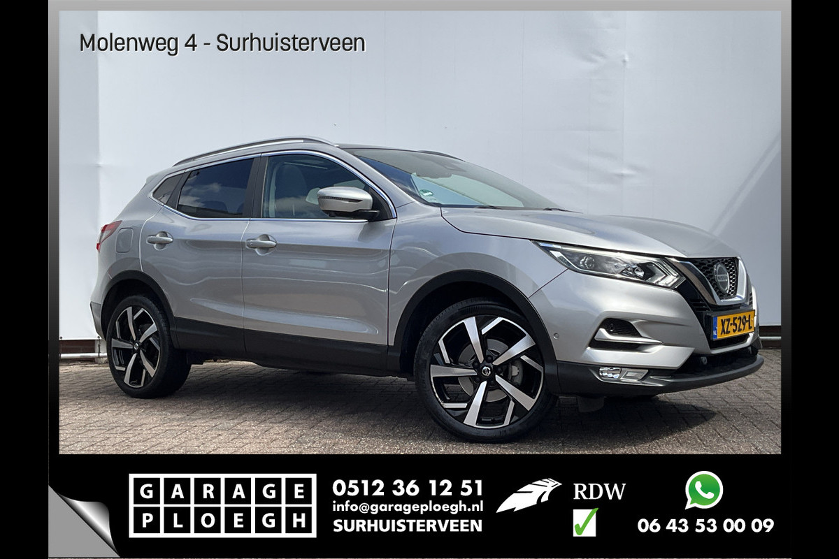 Nissan QASHQAI 1.3 DIG-T Tekna Pano 360° Stoelverw Keyless Hoogzitter Orig.NL Voll.Onderhouden!
