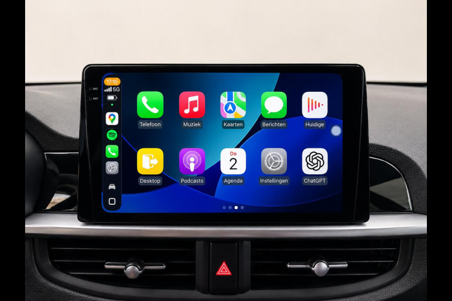 Kia Picanto 1.0 DPi ComfortLine Airco Wireless Carplay Navi Camera Achter Leder Stuurwiel Bluetooth Stoel/stuurwielverwarming