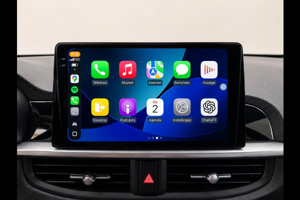 Kia Picanto 1.0 DPi ComfortLine Airco Wireless Carplay Navi Camera Achter Leder Stuurwiel Bluetooth Stoel/stuurwielverwarming