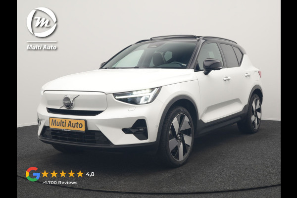 Volvo XC40 Recharge Ultimate 69 kWh 231pk Dealer O.H. | Trekhaak Af Fabriek | Panodak | Warmtepomp | Adaptive Cruise | 360 Camera | Harman / Kardon | Sportstoelen Memory & Verwarmd | Keyless | Blis | Apple Carplay | Google | Stuur Verwarmd |
