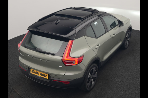 Volvo XC40 Ultimate Recharge Pure 69kWh 231pk Dealer O.H. | Panodak | Warmtepomp | Adaptive Cruise | 360 Camera | Harman / Kardon | Sportstoelen Memory & Verwarmd | Keyless | Blis | Apple Carplay | Google Assistent | DAB |