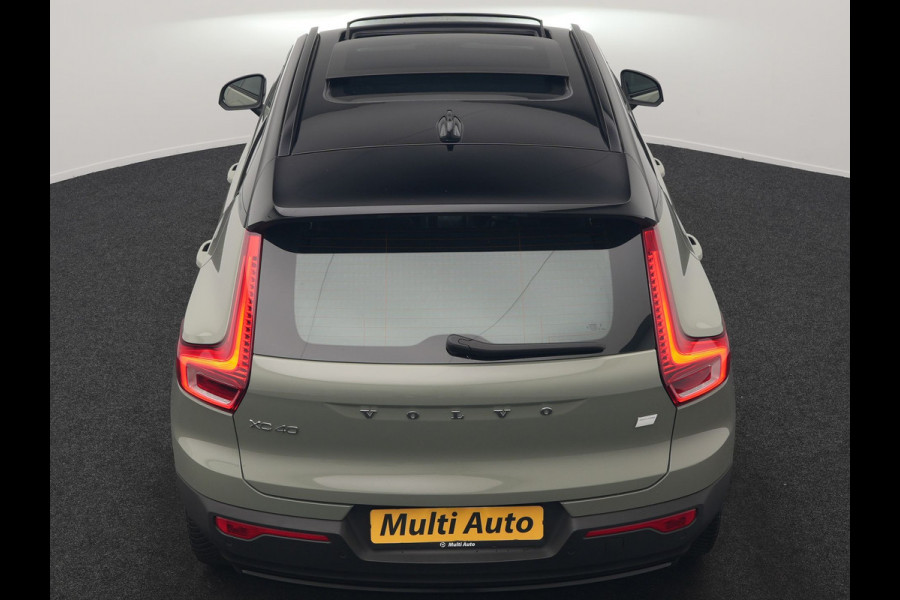 Volvo XC40 Ultimate Recharge Pure 69kWh 231pk Dealer O.H. | Panodak | Warmtepomp | Adaptive Cruise | 360 Camera | Harman / Kardon | Sportstoelen Memory & Verwarmd | Keyless | Blis | Apple Carplay | Google Assistent | DAB |