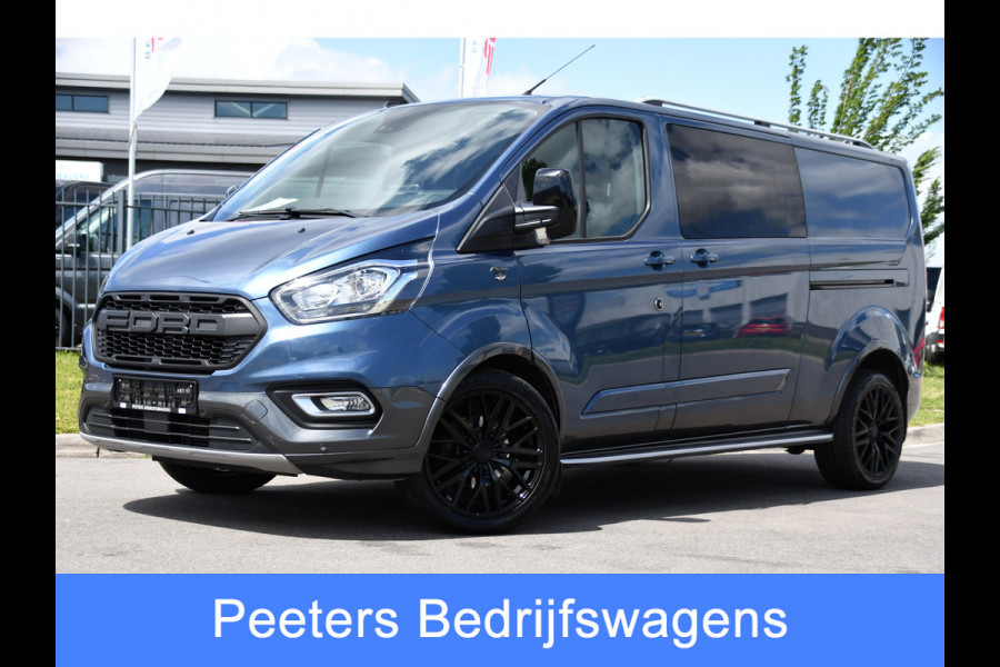 Ford Transit Custom 320 2.0 TDCI L2H1 Active DC PB Edition Camera, Cruise, Carplay, Stoelverwarming, LED, Automaat, 170pk, Sensoren, leder, 2 x Schuifdeur, Automaat, Uniek!