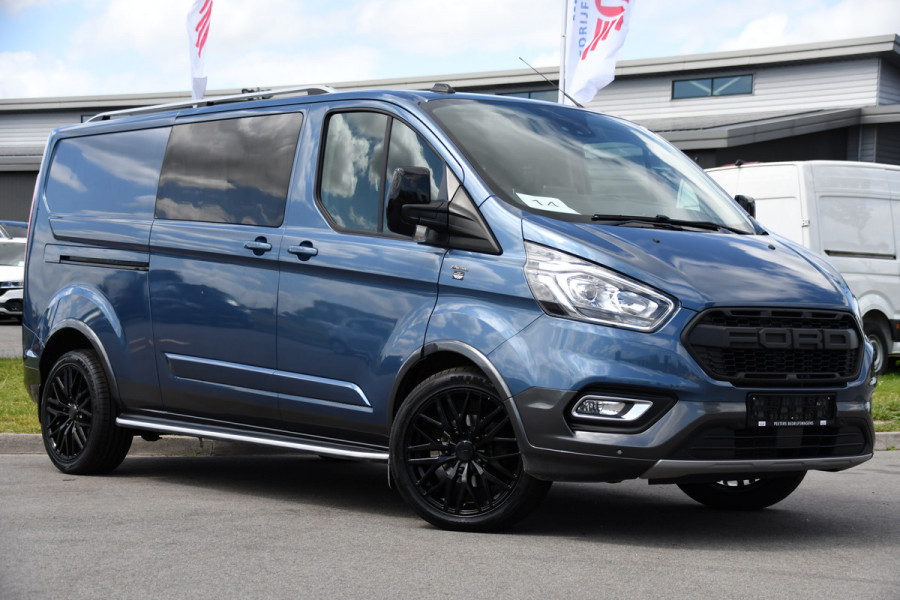 Ford Transit Custom 320 2.0 TDCI L2H1 Active DC PB Edition Camera, Cruise, Carplay, Stoelverwarming, LED, Automaat, 170pk, Sensoren, leder, 2 x Schuifdeur, Automaat, Uniek!