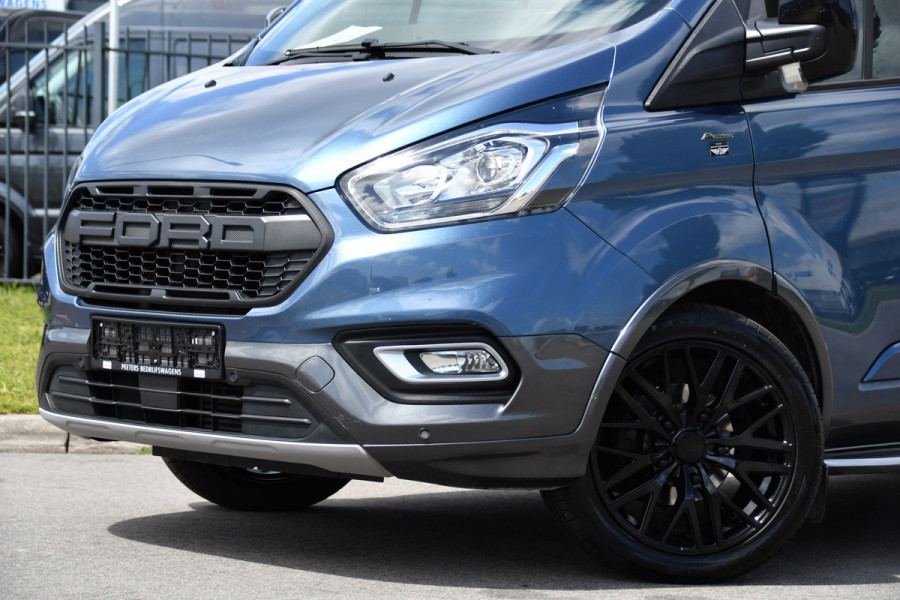 Ford Transit Custom 320 2.0 TDCI L2H1 Active DC PB Edition Camera, Cruise, Carplay, Stoelverwarming, LED, Automaat, 170pk, Sensoren, leder, 2 x Schuifdeur, Automaat, Uniek!