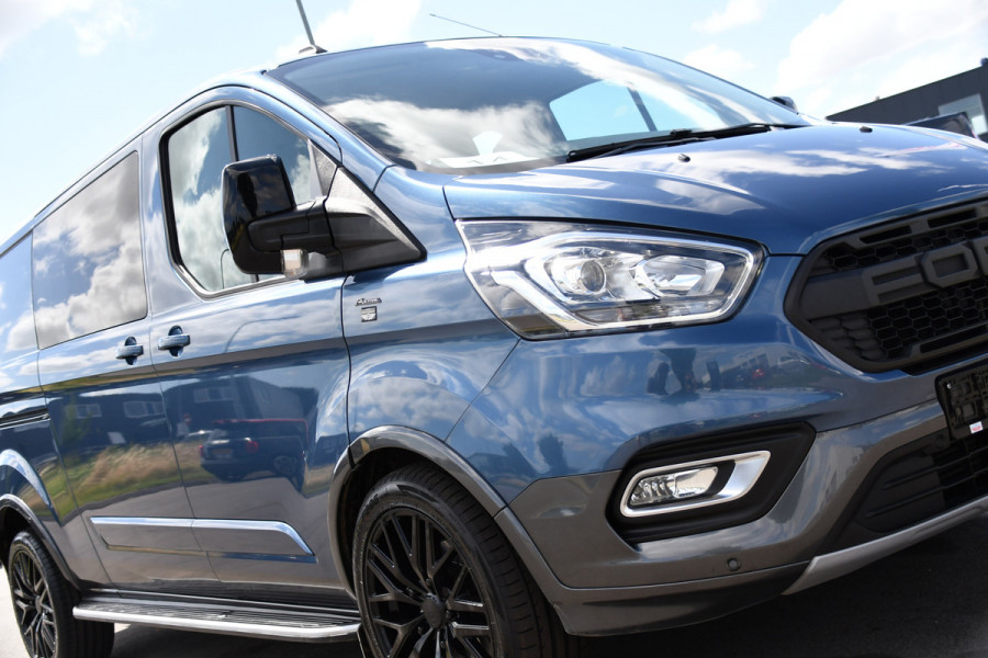 Ford Transit Custom 320 2.0 TDCI L2H1 Active DC PB Edition Camera, Cruise, Carplay, Stoelverwarming, LED, Automaat, 170pk, Sensoren, leder, 2 x Schuifdeur, Automaat, Uniek!