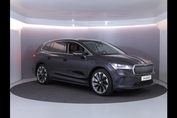Škoda ENYAQ iV 60 180 pk | SOH 93,53% | Navigatie | Parkeersensoren | Achteruitrijcamera | Lederen bekleding | Matrix LED koplampen | Autom. airco (3 zones) | Stoelverwarming |