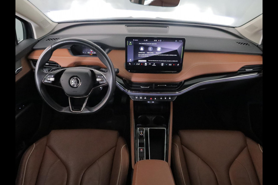 Škoda ENYAQ iV 60 180 pk | SOH 93,53% | Navigatie | Parkeersensoren | Achteruitrijcamera | Lederen bekleding | Matrix LED koplampen | Autom. airco (3 zones) | Stoelverwarming |