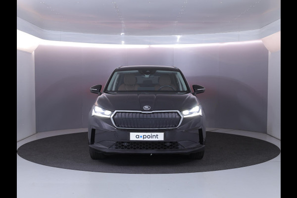 Škoda ENYAQ iV 60 180 pk | SOH 93,53% | Navigatie | Parkeersensoren | Achteruitrijcamera | Lederen bekleding | Matrix LED koplampen | Autom. airco (3 zones) | Stoelverwarming |