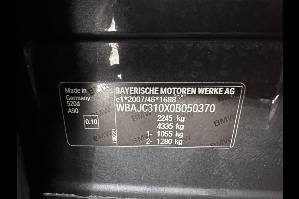 BMW 5 Serie 520d High Executive Luxury-Line Aut. *LEDER | FULL-LED | MEMORY-PACK | DIGI-COCKPIT | HEATED-COMFORTSEATS | AMBIENTLIGHT | NAVI-FULLMAP | ECC | PDC | CRUISE | 18''ALU*
