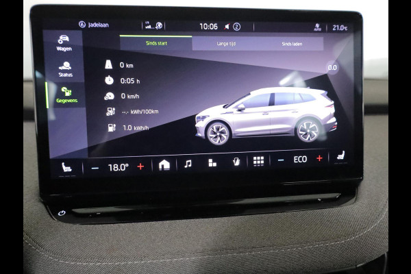 Škoda ENYAQ iV 60 180 pk | SOH 93,02% | Navigatie | Parkeersensoren | Achteruitrijcamera | Matrix LED koplampen | Autom. airco (3 zones) | Keyless |
