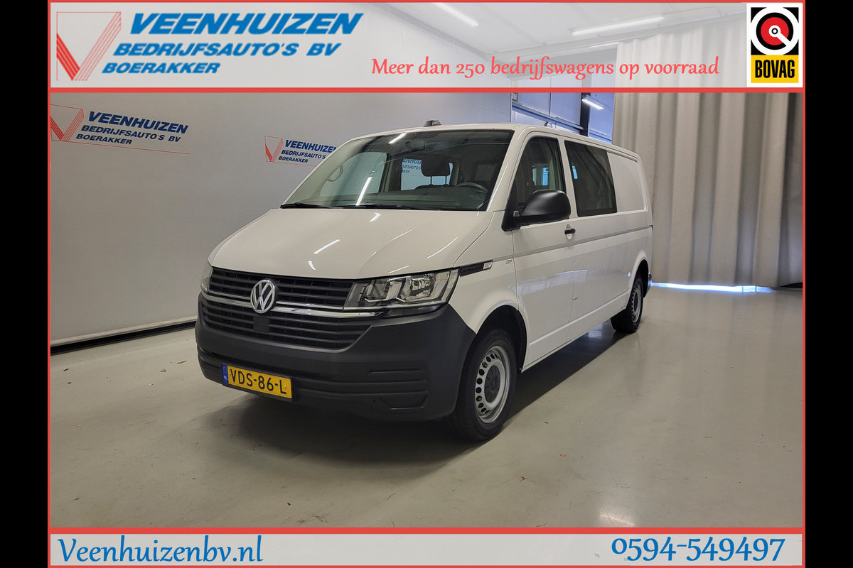 Volkswagen Transporter 2.0TDI 150pk L2/H1 Dubbele Cabine Euro 6!