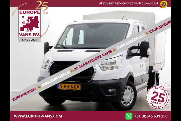 Ford Transit 2.0 TDCI 130pk L2H1 Trend D.C. Open Laadbak met huif 05-2020