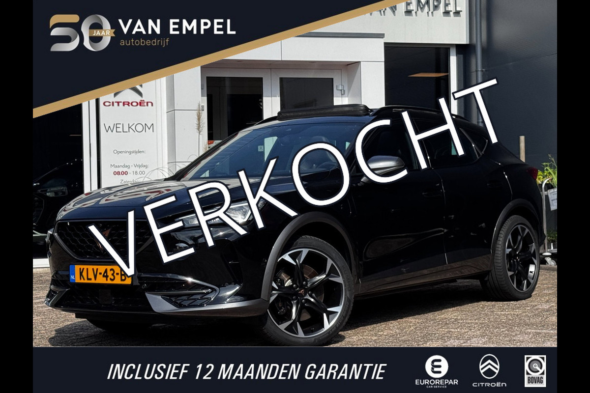 CUPRA Formentor 1.4 e-Hybrid VZ Performance | 245 PK | 99% SOH | Pano | Sportstoelen + Memory | 360 Camera | Stoelverwarming