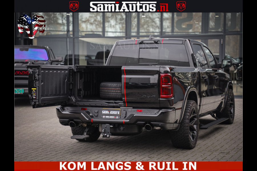 Dodge Ram 1500 Limited Night H.O 540HP 706Nm | Massage + Full Option | De Meest Luxe en Volle Pick-Up in zijn Klasse | Comfortabele Dubbele Cabine met Royale 5 Zitplaatsen | BPM vrij | Nu Leverbaar uit Voorraad | Voorraad Nr 2334 - 5409 | De specialist in Amerikaanse pick‑ups in Nederland en Europa.