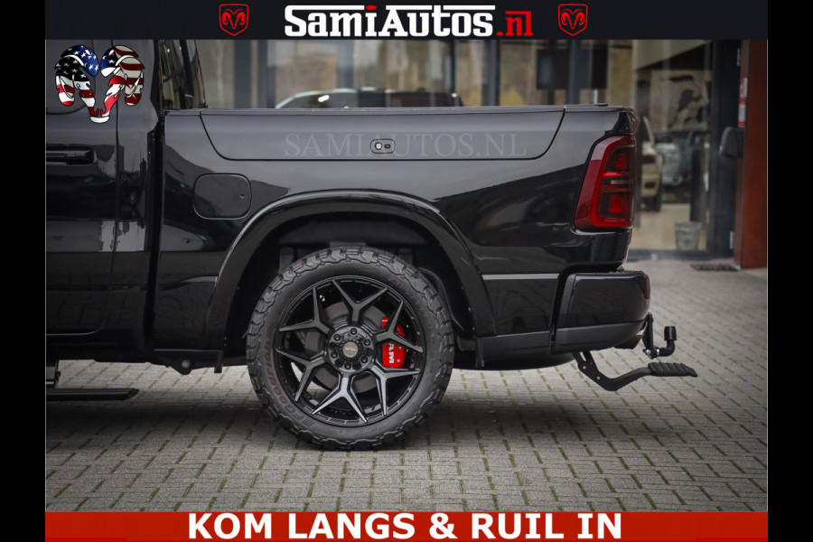 Dodge Ram 1500 Limited Night H.O 540HP 706Nm | Massage + Full Option | De Meest Luxe en Volle Pick-Up in zijn Klasse | Comfortabele Dubbele Cabine met Royale 5 Zitplaatsen | BPM vrij | Nu Leverbaar uit Voorraad | Voorraad Nr 2334 - 5409 | De specialist in Amerikaanse pick‑ups in Nederland en Europa.