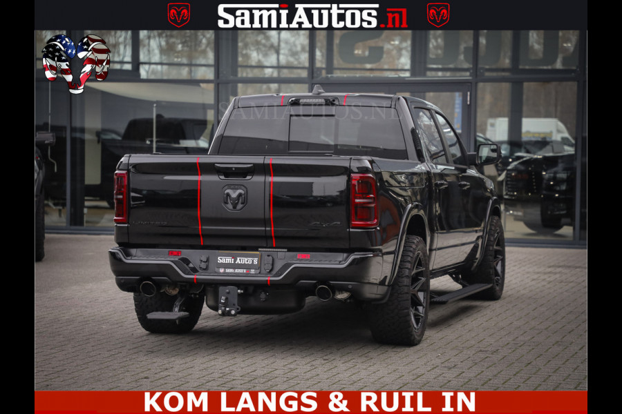 Dodge Ram 1500 Limited Night H.O 540HP 706Nm | Massage + Full Option | De Meest Luxe en Volle Pick-Up in zijn Klasse | Comfortabele Dubbele Cabine met Royale 5 Zitplaatsen | BPM vrij | Nu Leverbaar uit Voorraad | Voorraad Nr 2334 - 5409 | De specialist in Amerikaanse pick‑ups in Nederland en Europa.