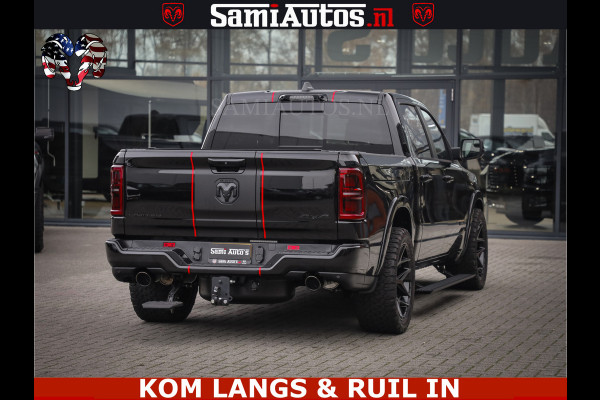 Dodge Ram 1500 Limited Night H.O 540HP 706Nm | Massage + Full Option | De Meest Luxe en Volle Pick-Up in zijn Klasse | Comfortabele Dubbele Cabine met Royale 5 Zitplaatsen | BPM vrij | Nu Leverbaar uit Voorraad | Voorraad Nr 2334 - 5409 | De specialist in Amerikaanse pick‑ups in Nederland en Europa.