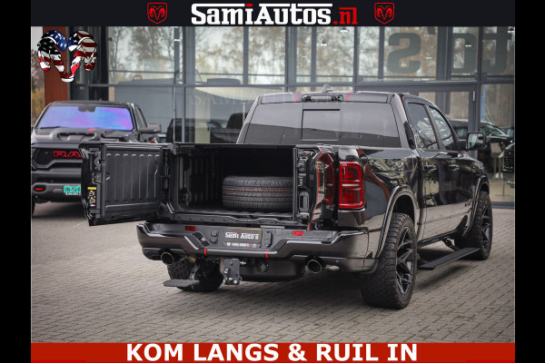 Dodge Ram 1500 Limited Night H.O 540HP 706Nm | Massage + Full Option | De Meest Luxe en Volle Pick-Up in zijn Klasse | Comfortabele Dubbele Cabine met Royale 5 Zitplaatsen | BPM vrij | Nu Leverbaar uit Voorraad | Voorraad Nr 2334 - 5409 | De specialist in Amerikaanse pick‑ups in Nederland en Europa.