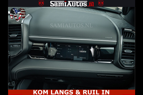 Dodge Ram Limited H.O 540HP 706Nm | Massage + Full Option | De Meest Luxe en Volle Pick-Up in zijn Klasse | Comfortabele Dubbele Cabine met Royale 5 Zitplaatsen | BPM vrij | Nu Leverbaar uit Voorraad | Voorraad Nr 2304 - 8540 | De specialist in Amerikaanse pick‑ups in Nederland en Europa.