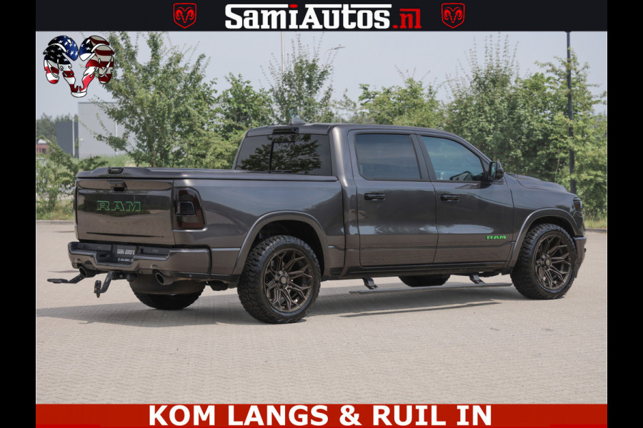 Dodge Ram 1500 LIMITED 5.7 V8 | GRANITE KLEUR | BRONS 4PLAY WIELEN | HUD | MEGA DIK | LUCHTVERING | VOLLE PICK UP | CREW CAB 5 PERSOONS GRIJS KENTEKEN | DUBBELE CABINE | | De specialist in Amerikaanse pick‑ups in Nederland en Europa.